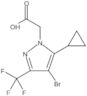 4-Bromo-5-cyclopropyl-3-(trifluoromethyl)-1H-pyrazole-1-acetic acid