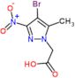 (4-bromo-5-methyl-3-nitro-1H-pyrazol-1-yl)acetic acid