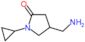 4-(aminomethyl)-1-cyclopropyl-pyrrolidin-2-one