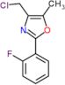 4-(chloromethyl)-2-(2-fluorophenyl)-5-methyl-1,3-oxazole