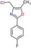 4-(chloromethyl)-2-(4-fluorophenyl)-5-methyl-1,3-oxazole