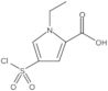 4-(Chlorosulfonyl)-1-ethyl-1H-pyrrole-2-carboxylic acid