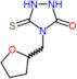 4-(tetrahydrofuran-2-ylmethyl)-5-thioxo-1,2,4-triazolidin-3-one