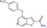 4-[(4-methylphenyl)sulfanyl]thieno[2,3-c]pyridine-2-carboxamide