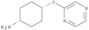 Cyclohexanamine,4-(2-pyrazinyloxy)-, cis-