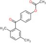 4-[(2,5-dimethylphenyl)carbonyl]phenyl acetate