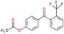 [4-[2-(trifluoromethyl)benzoyl]phenyl] acetate