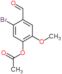 5-bromo-4-formyl-2-methoxyphenyl acetate