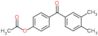 Methanone, [4-(acetyloxy)phenyl](3,4-dimethylphenyl)-