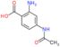 4-(acetylamino)-2-aminobenzoic acid