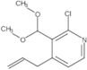 2-Chloro-3-(dimethoxymethyl)-4-(2-propen-1-yl)pyridine