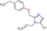 5-[(4-ethylphenoxy)methyl]-4-(prop-2-en-1-yl)-4H-1,2,4-triazole-3-thiol