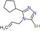 5-Cyclopentyl-2,4-dihydro-4-(2-propen-1-yl)-3H-1,2,4-triazole-3-thione