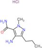 4-amino-1-methyl-3-propyl-1H-pyrazole-5-carboxamide hydrochloride (1:1)