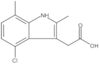 4-Chloro-2,7-dimethyl-1H-indole-3-acetic acid