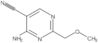 5-Pyrimidinecarbonitrile, 4-amino-2-(methoxymethyl)-