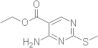 5-Pyrimidinecarboxylic acid, 4-amino-2-(methylthio)-, ethyl ester