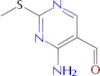 4-amino-2-methylsulfanyl-pyrimidine-5-carbaldehyde