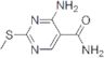4-amino-2-(methylthio)pyrimidine-5-carboxamide