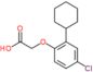 (4-chloro-2-cyclohexylphenoxy)acetic acid