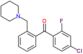 (4-chloro-2-fluoro-phenyl)-[2-(1-piperidylmethyl)phenyl]methanone