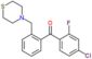 (4-chloro-2-fluoro-phenyl)-[2-(thiomorpholinomethyl)phenyl]methanone