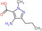 4-amino-2-methyl-5-propyl-pyrazole-3-carboxylic acid