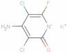 2(1H)-Pyridinone, 4-amino-3,5-dichloro-6-fluoro-, potassium salt (1:1)