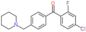 (4-chloro-2-fluoro-phenyl)-[4-(1-piperidylmethyl)phenyl]methanone