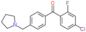 (4-chloro-2-fluoro-phenyl)-[4-(pyrrolidin-1-ylmethyl)phenyl]methanone