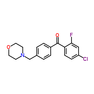 Methanone, (4-chloro-2-fluorophenyl)[4-(4-morpholinylmethyl)phenyl]-