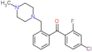 (4-chloro-2-fluoro-phenyl)-[2-[(4-methylpiperazin-1-yl)methyl]phenyl]methanone