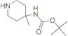 1,1-Dimetiletil N-(4-metil-4-piperidinil)carbammato