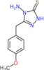 4-amino-5-(4-methoxybenzyl)-2,4-dihydro-3H-1,2,4-triazole-3-thione
