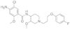 4-AMINO-5-CHLORO-N-{1-[3-(4-FLUOROPHENOXY)PROPYL]-3-METHOXY-4-PIPERIDYL}-2-METHOXYBENZAMIDE