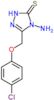 4-amino-5-[(4-chlorophenoxy)methyl]-2,4-dihydro-3H-1,2,4-triazole-3-thione