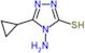 4-amino-5-cyclopropyl-4H-1,2,4-triazole-3-thiol