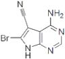 4-amino-6-bromo-7H-pirrolo[2,3-d]pirimidina-5-carbonitrilo