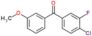 (4-Chloro-3-fluorophenyl)(3-methoxyphenyl)methanone