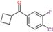 (4-chloro-3-fluoro-phenyl)-cyclobutyl-methanone