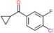 (4-chloro-3-fluoro-phenyl)-cyclopropyl-methanone