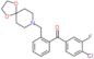 (4-chloro-3-fluoro-phenyl)-[2-(1,4-dioxa-8-azaspiro[4.5]decan-8-ylmethyl)phenyl]methanone