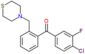 (4-chloro-3-fluoro-phenyl)-[2-(thiomorpholinomethyl)phenyl]methanone