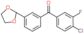 (4-chloro-3-fluoro-phenyl)-[3-(1,3-dioxolan-2-yl)phenyl]methanone