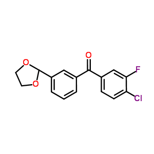 Methanone, (4-chloro-3-fluorophenyl)[3-(1,3-dioxolan-2-yl)phenyl]-