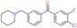 (4-chloro-3-fluoro-phenyl)-[3-(1-piperidylmethyl)phenyl]methanone