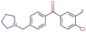 (4-chloro-3-fluoro-phenyl)-[4-(pyrrolidin-1-ylmethyl)phenyl]methanone