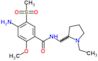 4-amino-N-[(1-ethylpyrrolidin-2-yl)methyl]-2-methoxy-5-(methylsulfonyl)benzamide