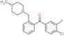 (4-chloro-3-fluoro-phenyl)-[2-[(4-methylpiperazin-1-yl)methyl]phenyl]methanone