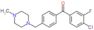 (4-chloro-3-fluoro-phenyl)-[4-[(4-methylpiperazin-1-yl)methyl]phenyl]methanone